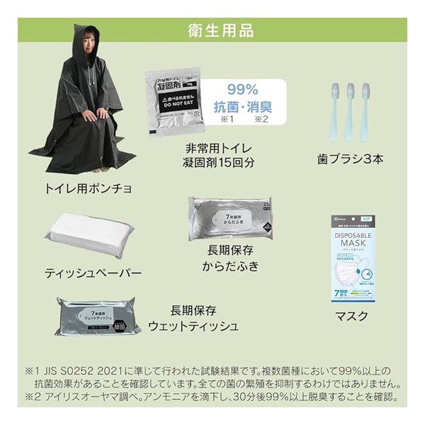 アイリスオーヤマ 3日間分の緊急防災セット