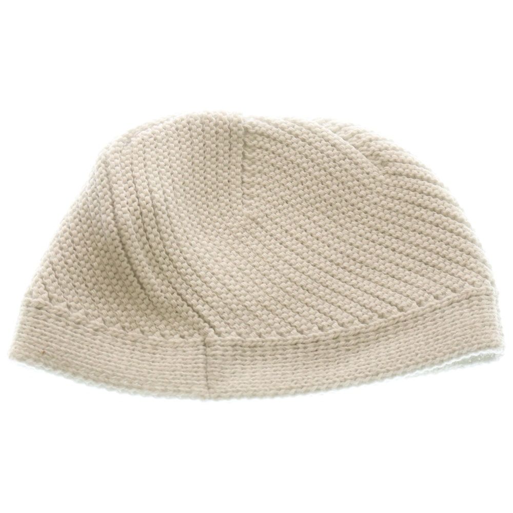 DIESEL (ディーゼル) Dロゴ ニット帽 ビーニー ホワイト レディース