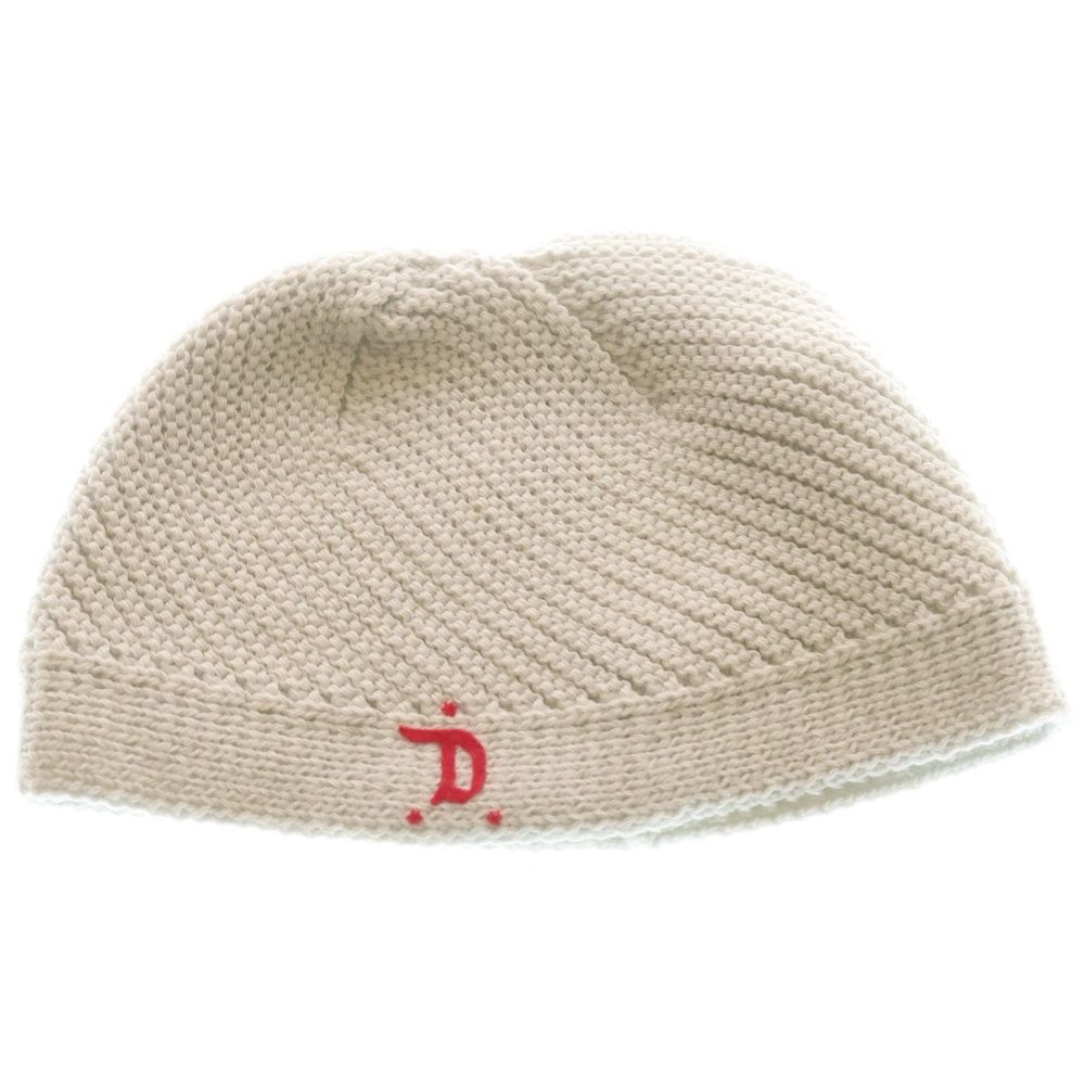 DIESEL (ディーゼル) Dロゴ ニット帽 ビーニー ホワイト レディース