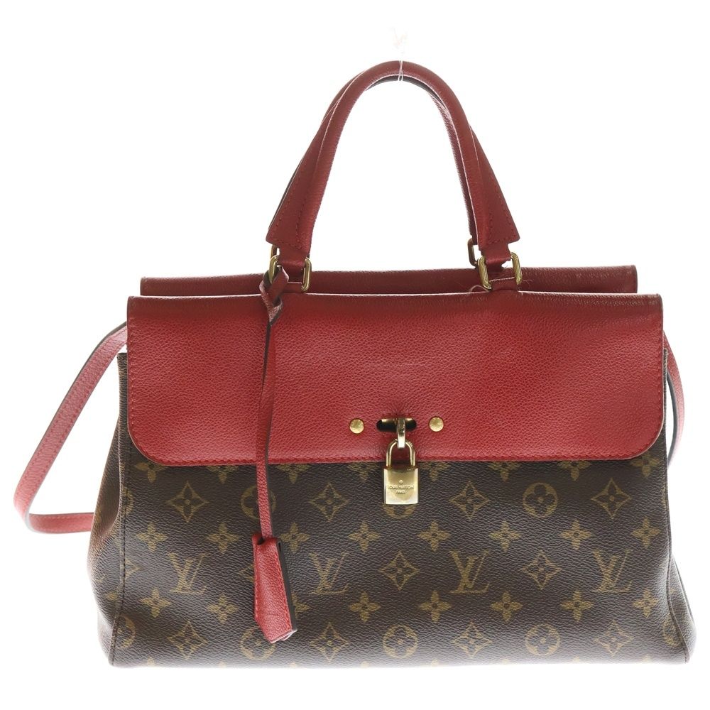 LOUIS VUITTON ルイヴィトン モノグラム ヴィーナス 2 WAYバッグ ショルダーバッグ ハンドバッグ ブラウン レッド レザー PVC M 41738 ゴールド金具
