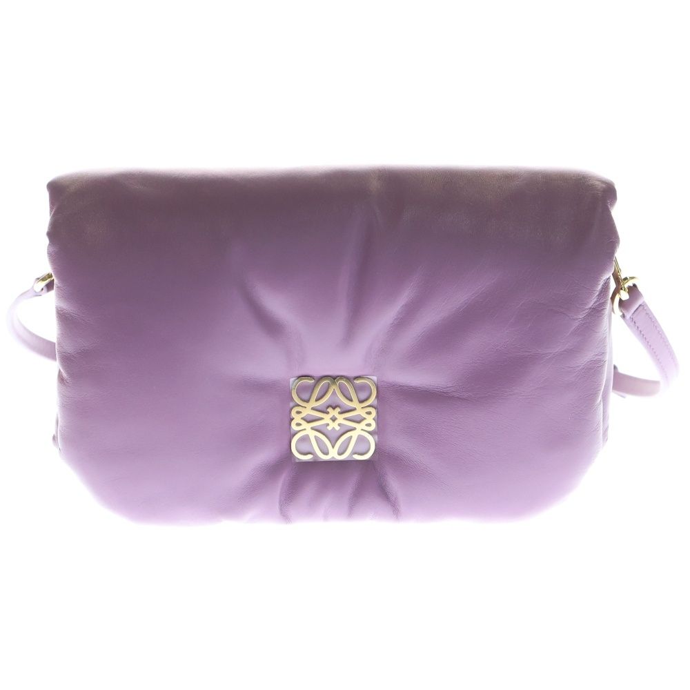 LOEWE (ロエベ) パファー ゴヤショルダーバッグ パープル ラムスキン