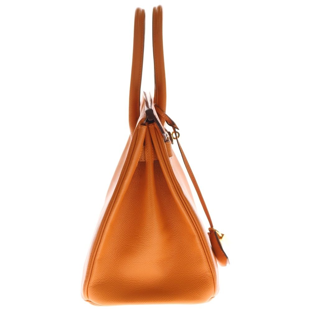 HERMES (エルメス) バーキン30 オレンジ ヴォーエプソン ハンドバッグ