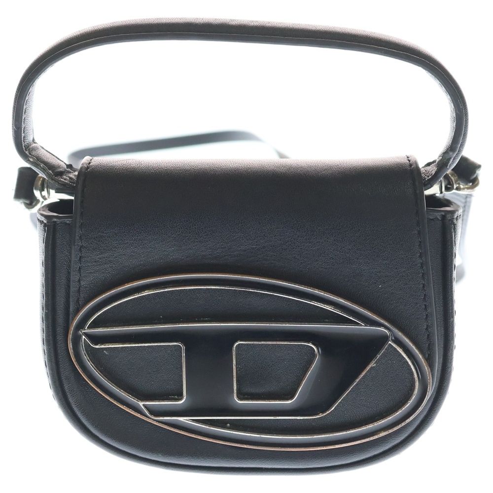 DIESEL ディーゼル 1 DR XS ワンダー X 08709 PR 818 ロゴ レザー ショルダーバッグ ブラック