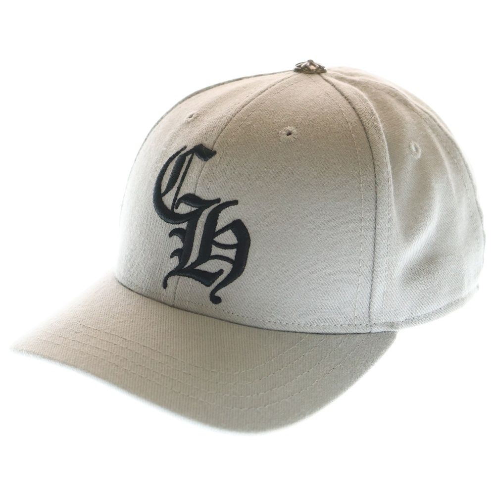 CHROME HEARTS クロムハーツ CH ロゴ刺繍 ベースボールキャップ 帽子 グレー