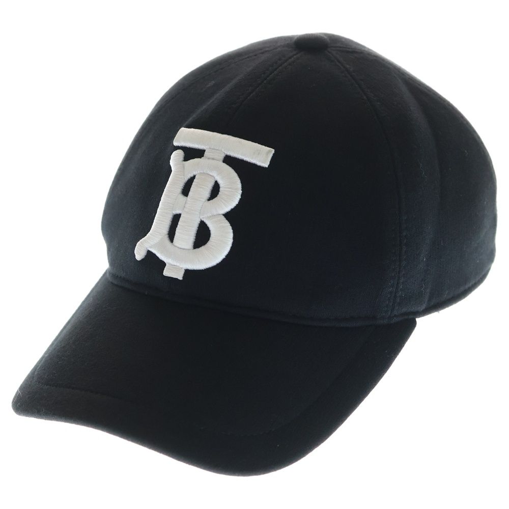 バーバリー TBロゴ ベースボールキャップ 帽子 ブラック 8010946