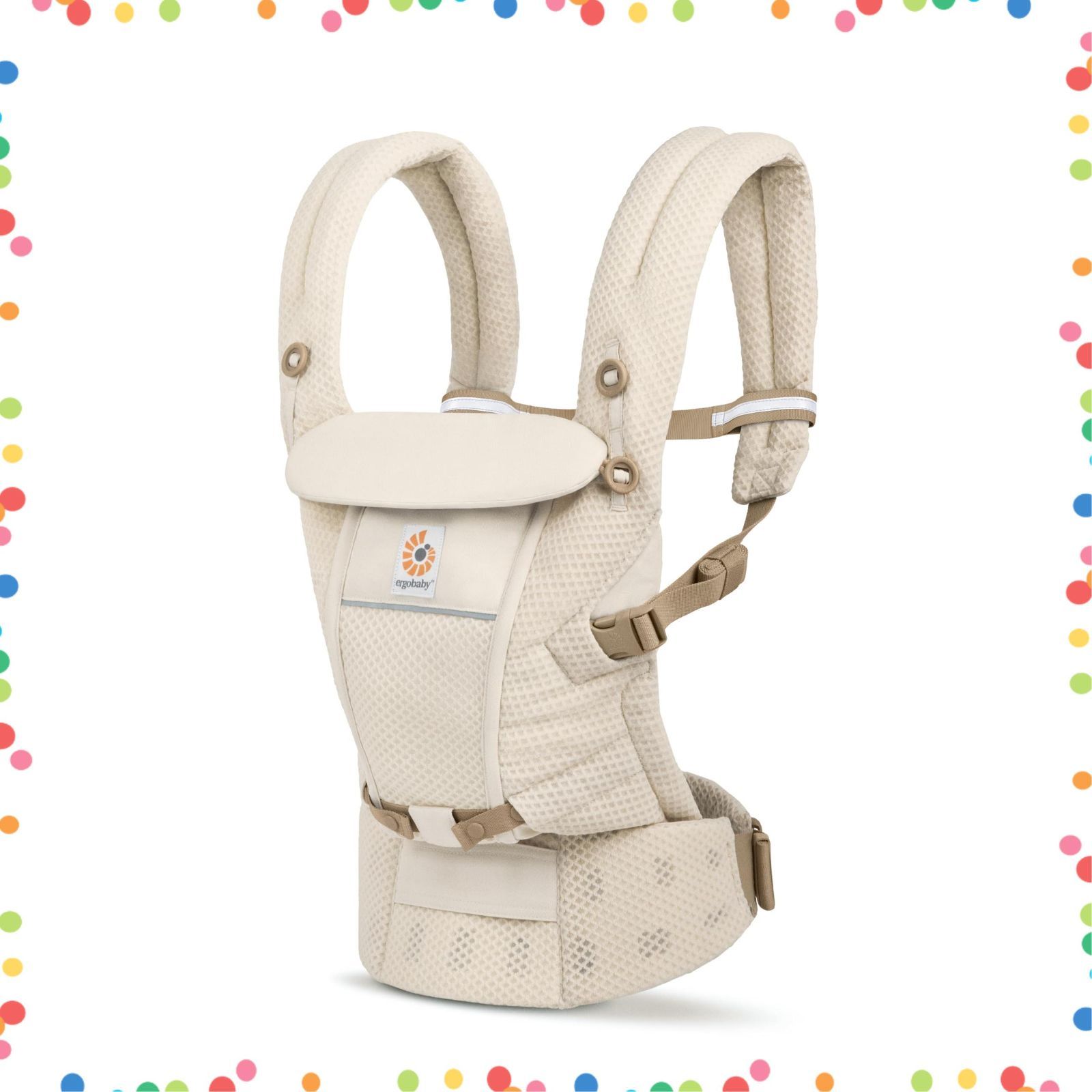 付き 日本 抱っこ紐 新生児 0ヶ月から48ヶ月 ナチュラルベージュ SoftFlexTMメッシュ SoftFlex 通気性 ベビーキャリア ADAPT 赤ちゃん Ergobaby エルゴベビー CREGBCASFMNATBGE