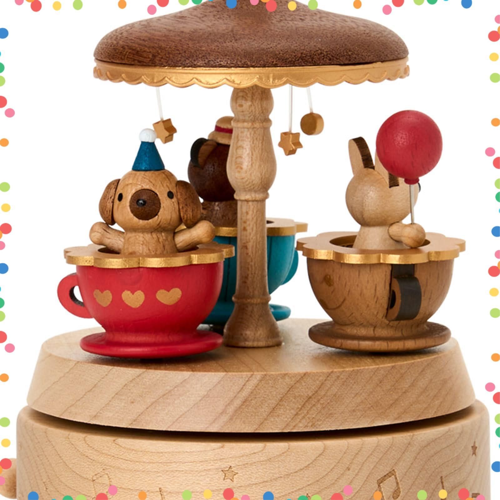 在庫処分】サンリオ(SANRIO) 木製オルゴール コーヒーカップ