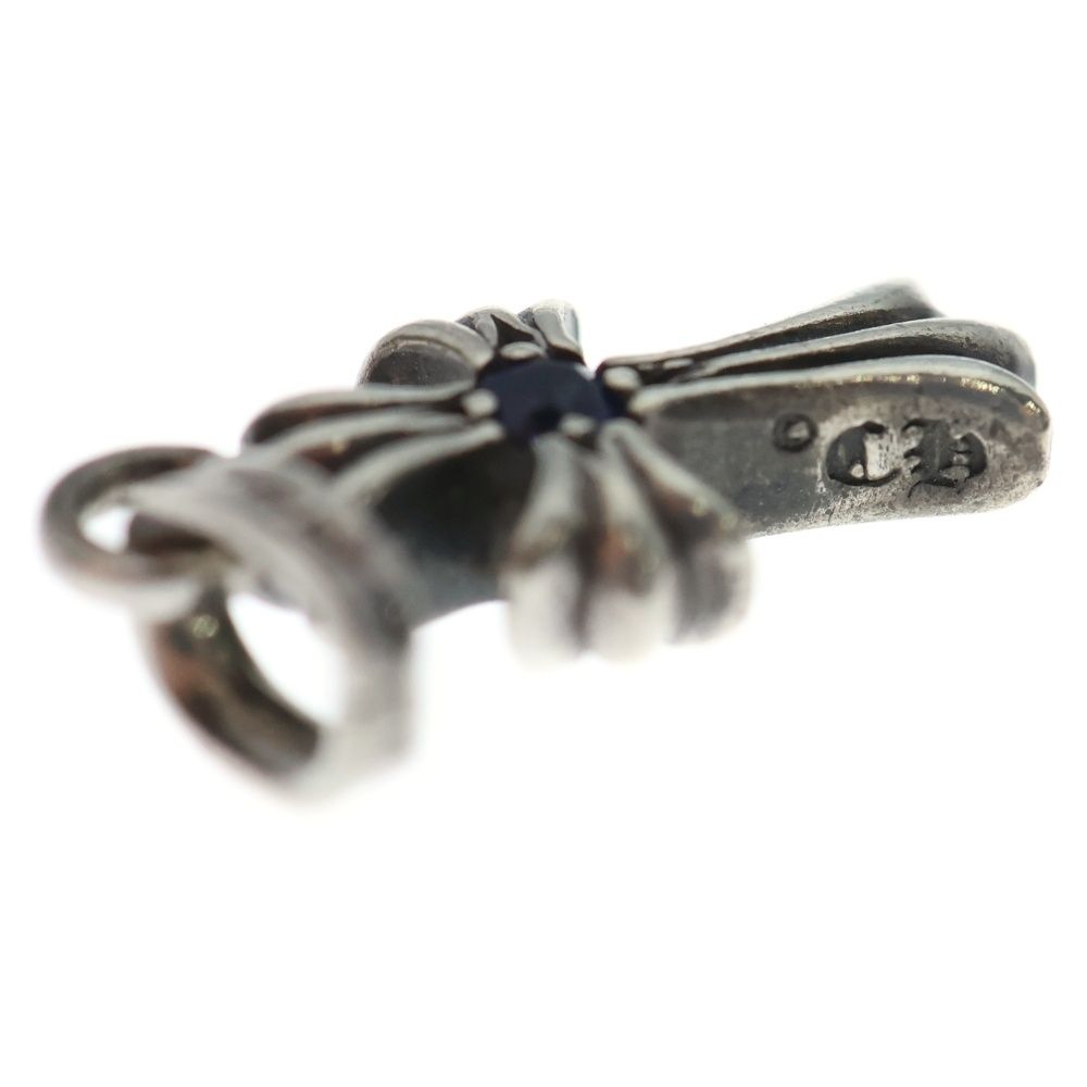  CHROME HEARTS クロムハーツ CRS BBYFAT SAP AFTER ベイビーファットクロス アフター両面サファイア ペンダントトップ シルバー その他 アクセサリー
