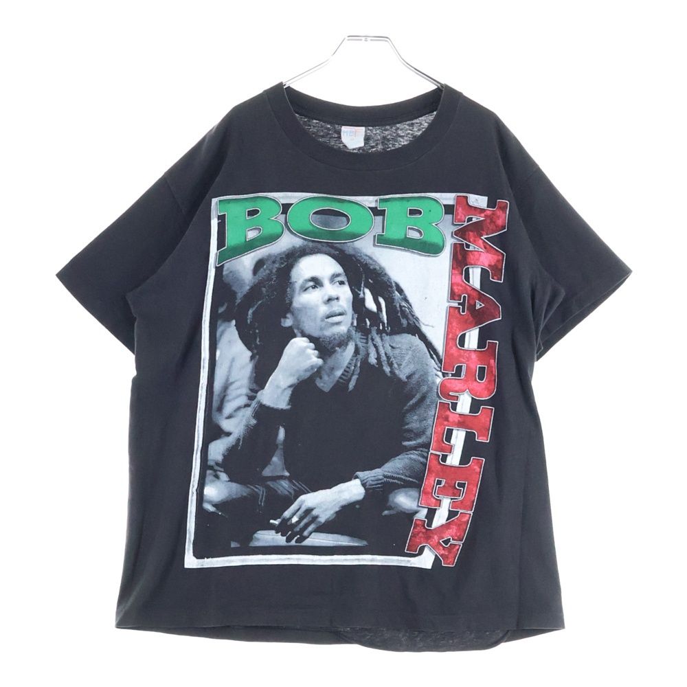 VINTAGE ヴィンテージ 90 s BOB MARLEY RAP TEE ボブマリー Tシャツ 半袖カットソー ブラック
