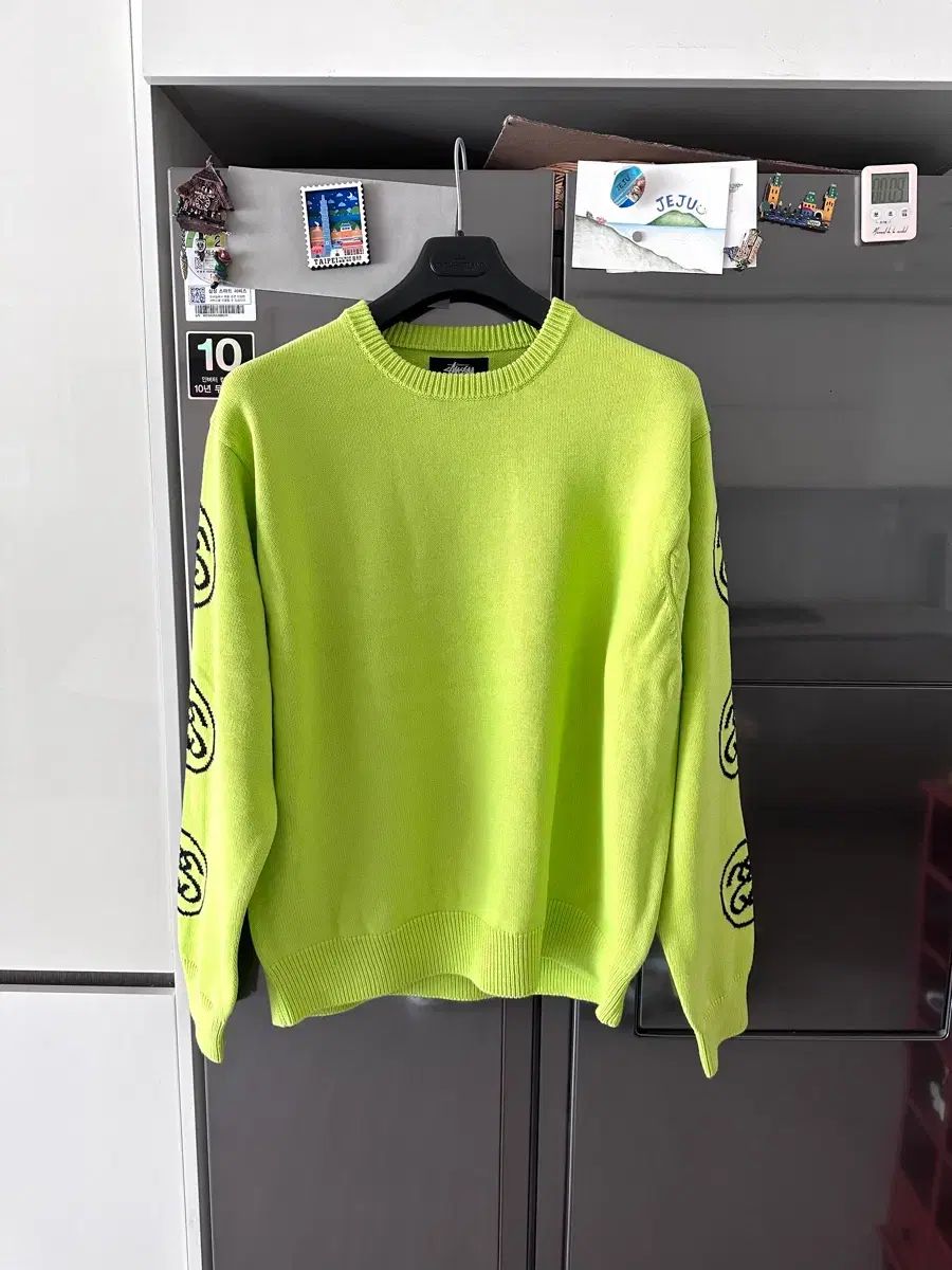 XL STUSSY SSリング ニト ライム