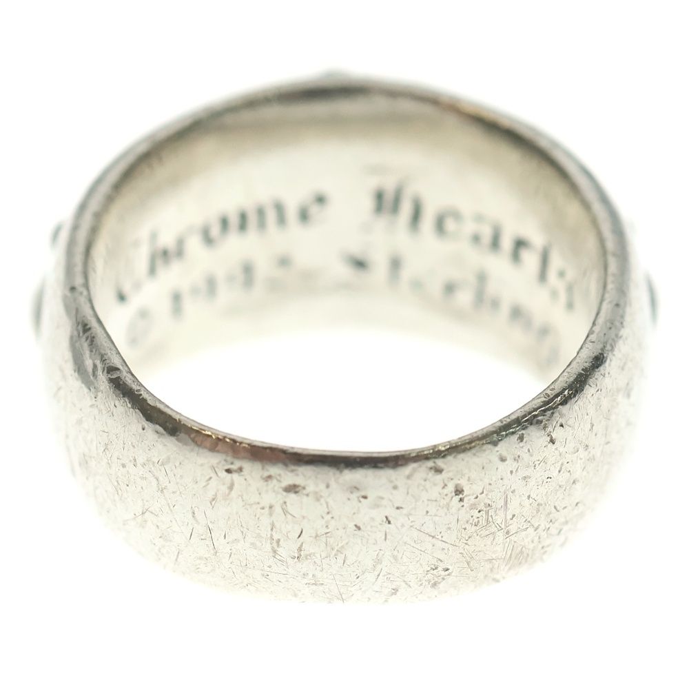 CHROME HEARTS クロムハーツ FLRL CRS P B DMND フローラルクロス PAVEブラックダイヤ リング シルバー ブラック