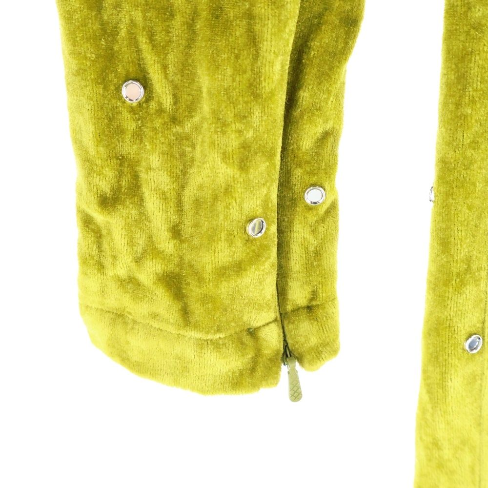 BOTTEGA VENETA ボッテガヴェネタ Eyelet Velvet Jumpsuit ラインストーン装飾 ベロアジャンプスーツ グリーン 504459 VEOC 0 ハーフパンツ ストレッチデニム