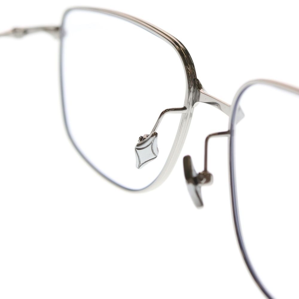  GENTLE MONSTER ジェントルモンスター 02 アカデミア02 スクエアシェイプ メタルフレームメガネ アイウェア サングラス シルバー サングラス 小物