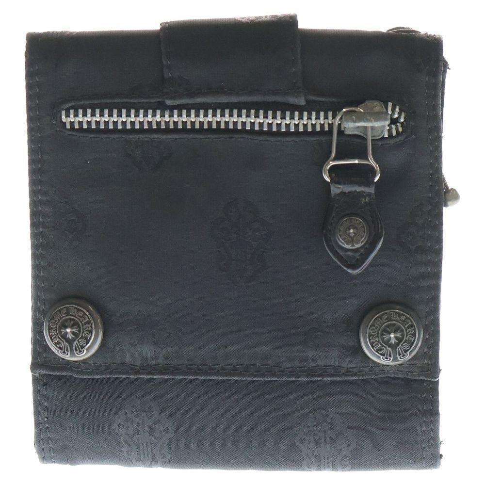 CHROME HEARTS クロムハーツ 3 FOLD NYLON WALLET 3フォールド ナイロンウォレット 財布 ブラック