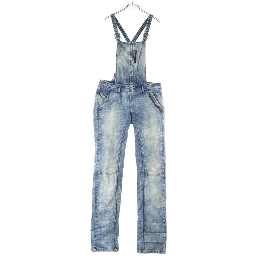 DIESEL ディーゼル ウオッシュ加工 デニムカバーオール ライトブルー レディース