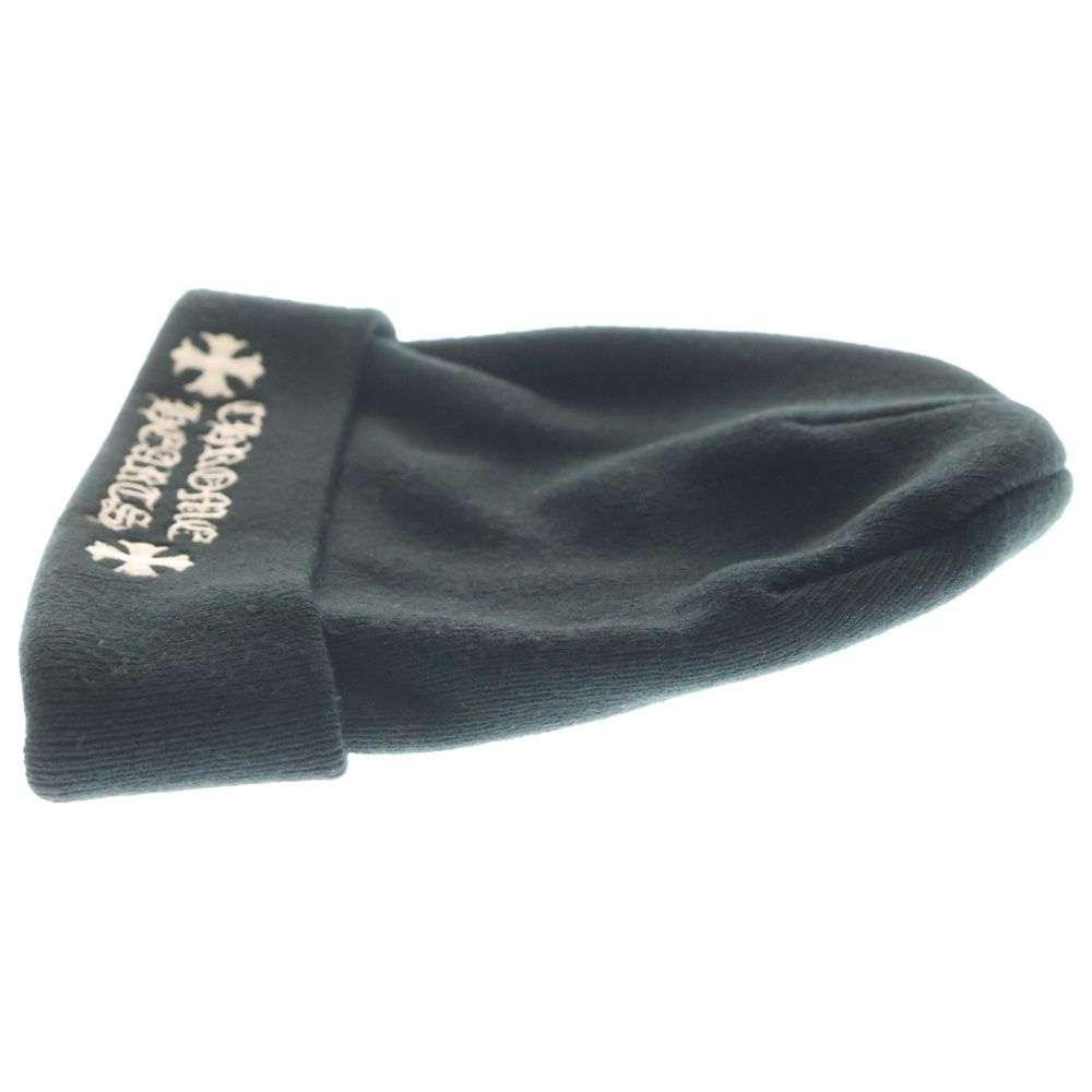クロムハーツ   ACRYLIC WATCH CAP アクリルワッチキャップ ロゴ刺繍ビーニー帽子 中古 SS07 CHROME HEARTS (クロムハーツ) WATCH CAP ワッチキャップ ロゴ刺繍