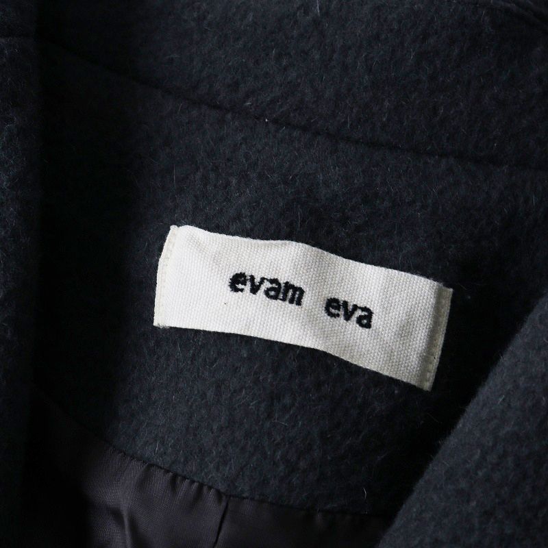 2021AW エヴァムエヴァ evam eva wool angora tailored coat ウール