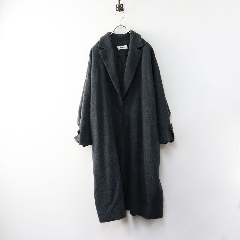 2021AW エヴァムエヴァ evam eva wool angora tailored coat ウール