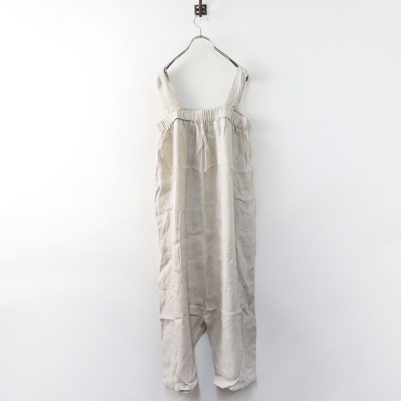 ♥ 2025 SS エヴァムエヴァ evam eva linen salopette リネン サロペット M｜ベージュ トップス ボトムス