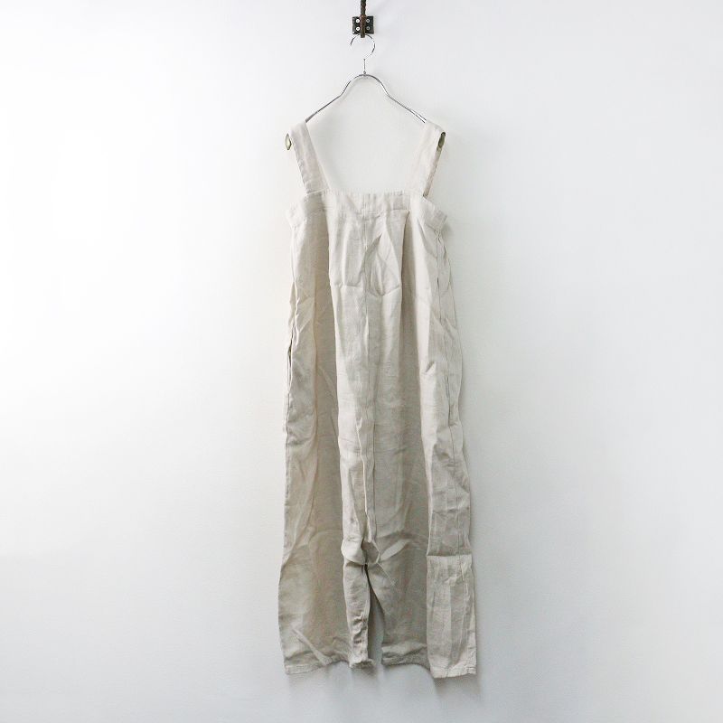 ♥ 2025 SS エヴァムエヴァ evam eva linen salopette リネン サロペット M｜ベージュ トップス ボトムス