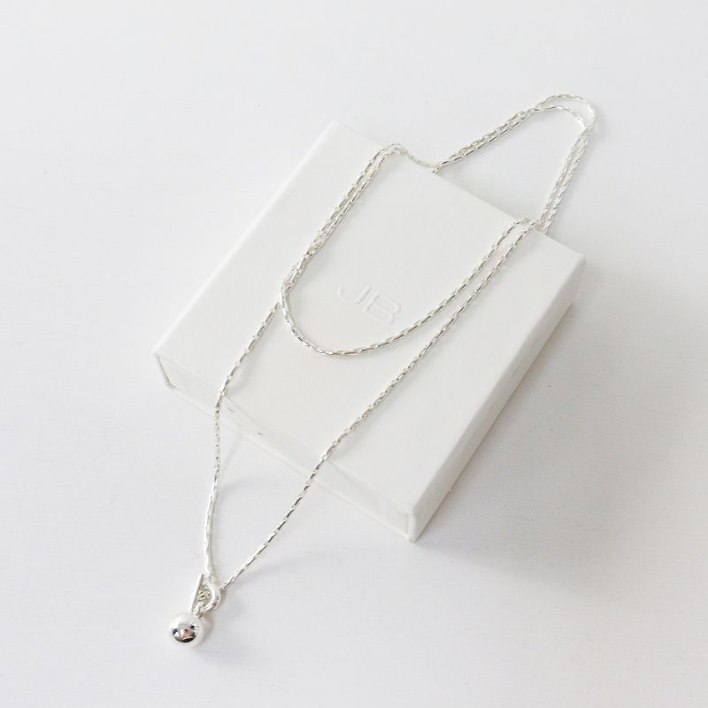 ジェニーバード JENNY BIRD Constance Wrap ネックレス シルバー チェーン ボール アクセサリー