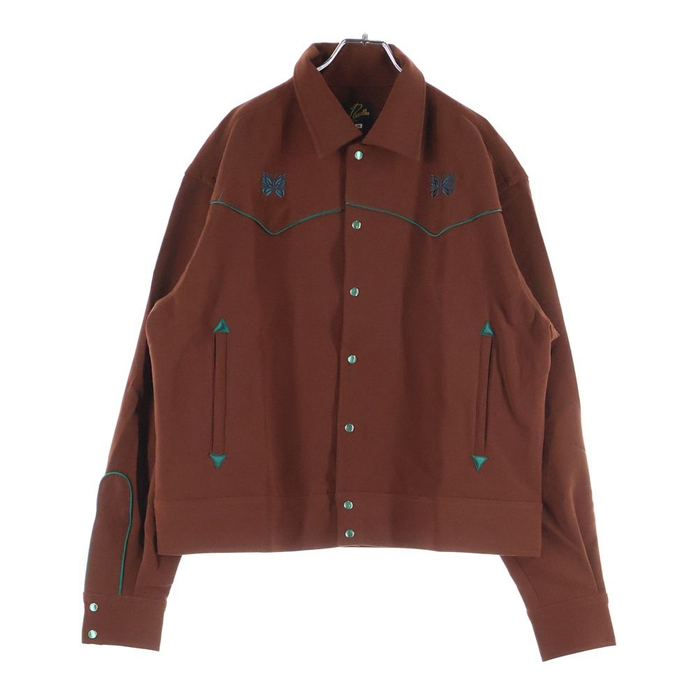 Needles ニードルス Piping Cowboy Jacket パイピング カウボーイジャケット フルスナップボタン長袖シャツ ブラウン NS 150