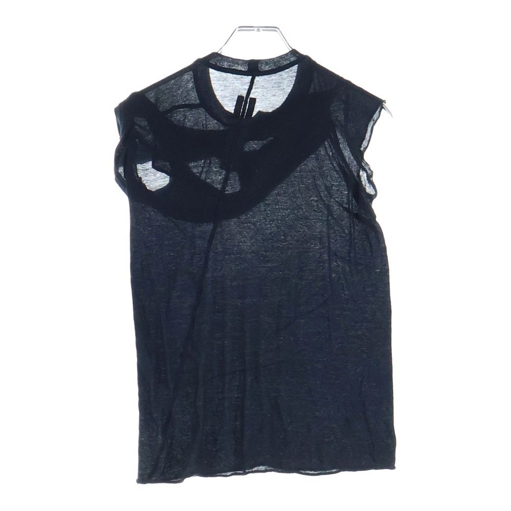 Rick Owens リックオウエンス 19 SS BABEL アシンメトリータンクトップ ノースリーブシャツ ブラック