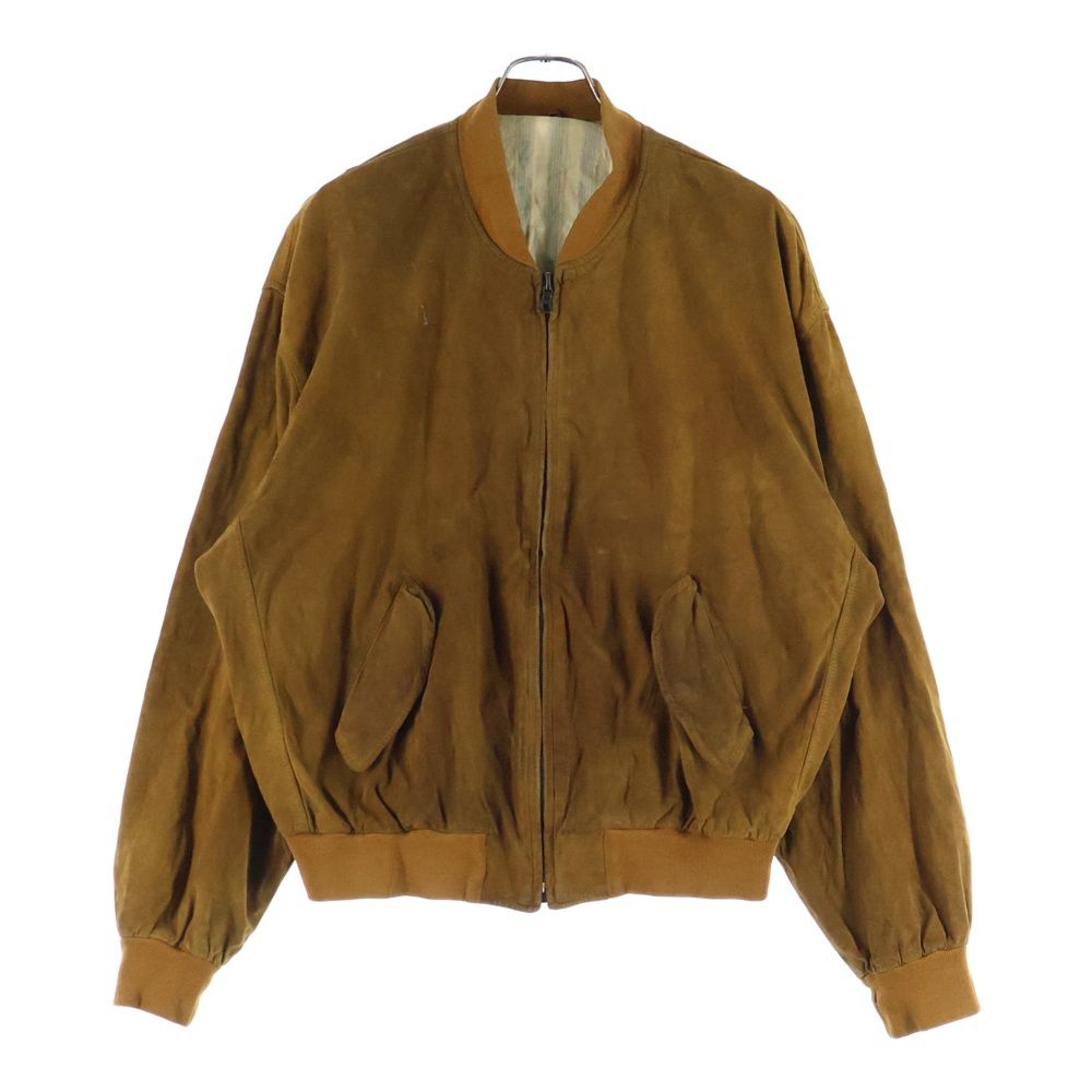 HUGO BOSS ヒューゴボス 00 s スウェード ボンバージャケット キャメル