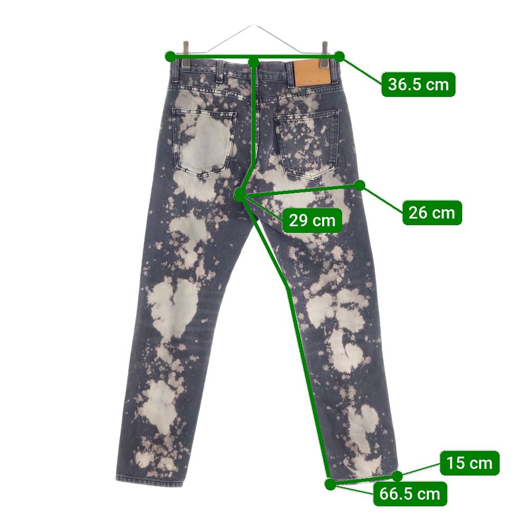 GUCCI (グッチ) 17SS Tie Die Deinm Pants タイダイ ブリーチ加工