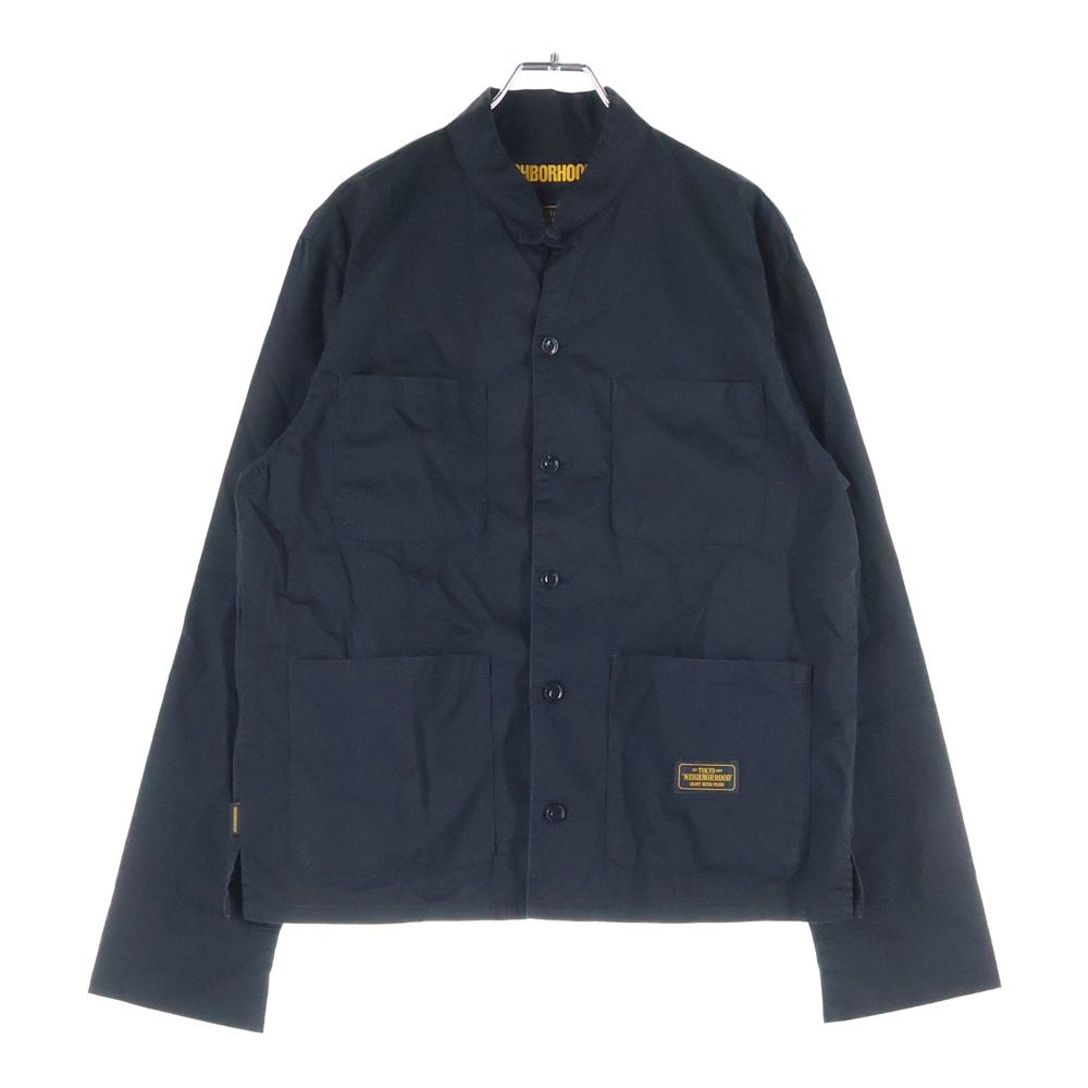 ネイバーフッド 18 SS KF CL JKT リネン混 長袖チャイナシャツ ブラック 181 AQNH JKM 01