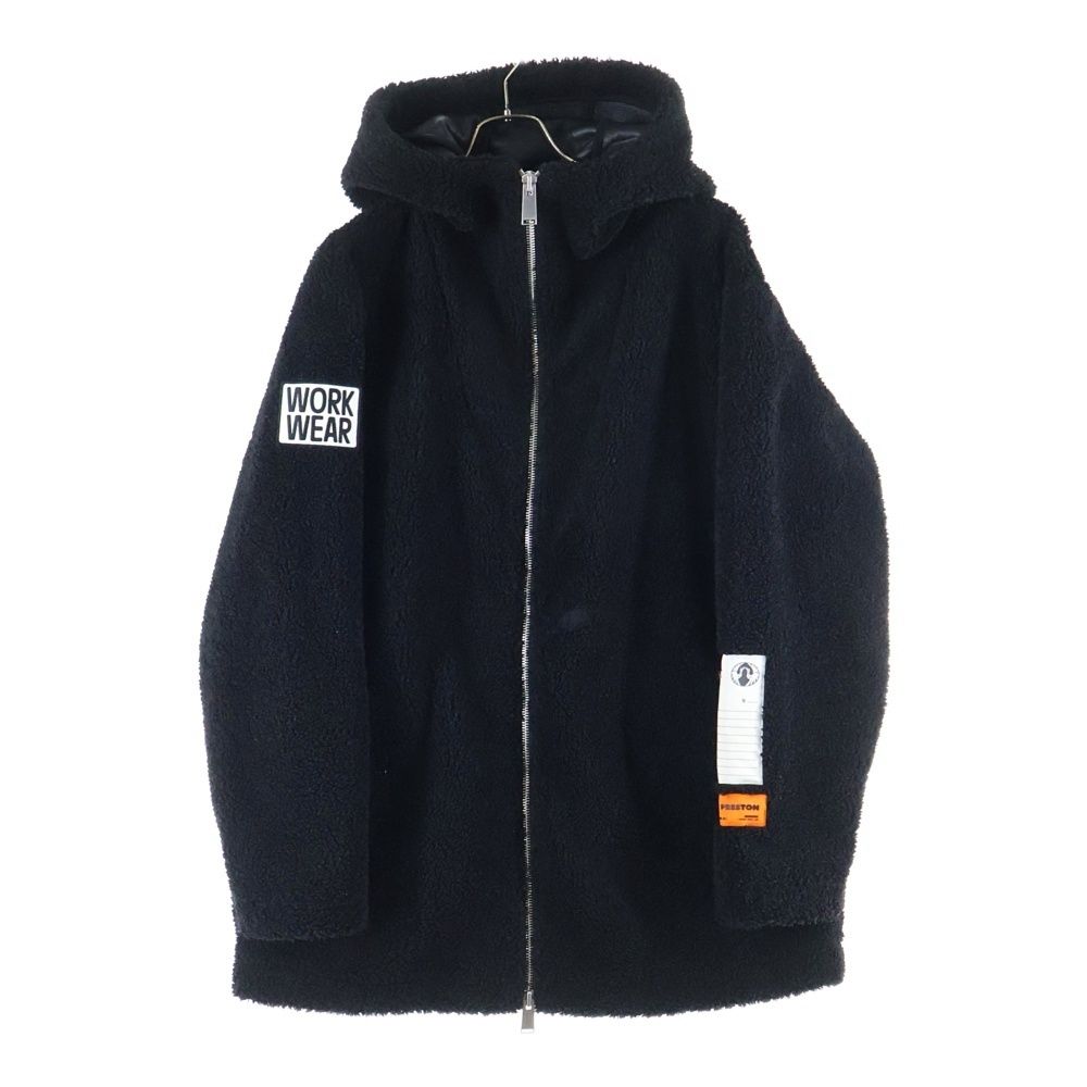 HERON PRESTON (ヘロンプレストン) アームパッチ ジップアップボア 