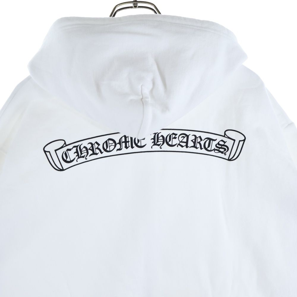 CHROME HEARTS (クロムハーツ) SWTSHRT HD ZIP バックスクロールラベル