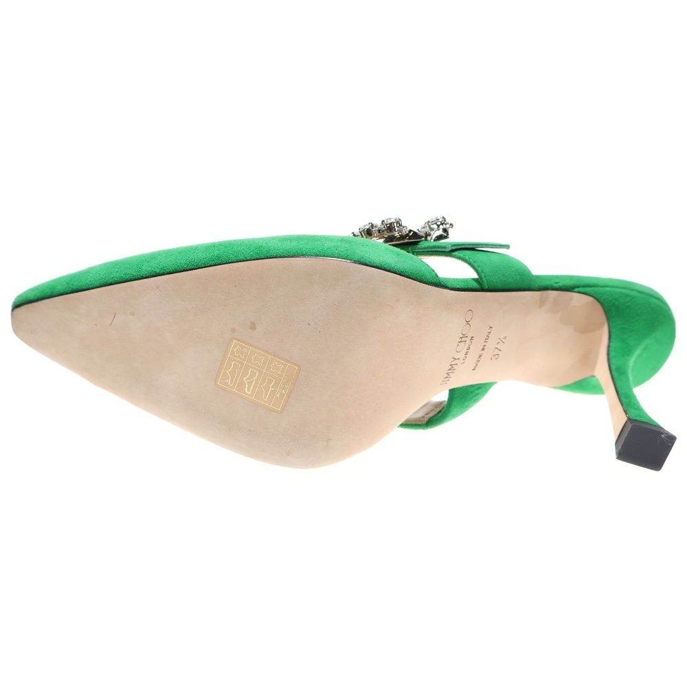 JIMMY CHOO (ジミーチュウ) MARTA 90 ミュール クリスタル パンプス