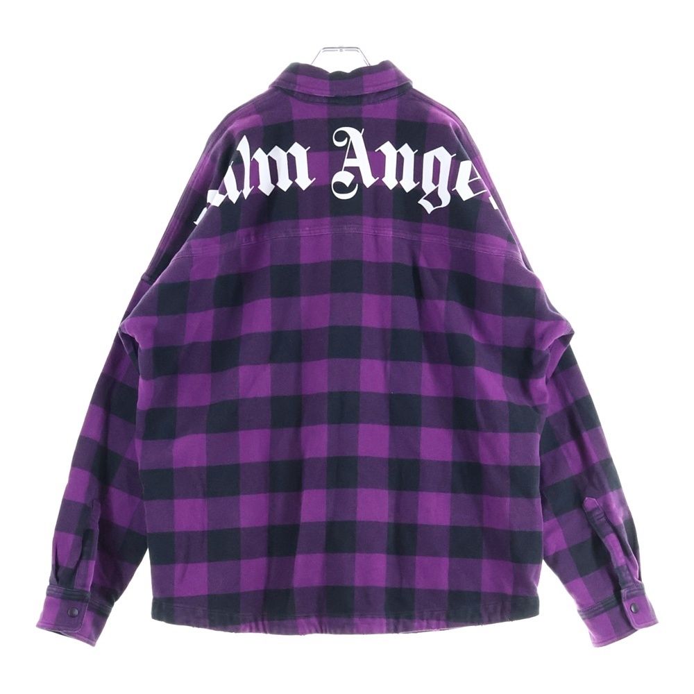 Palm Angels (パームエンジェルス) バックロゴプリント フランネル