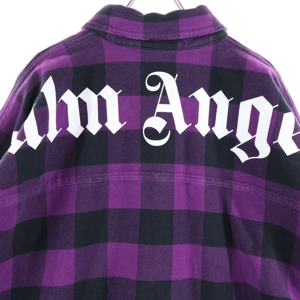 Palm Angels (パームエンジェルス) バックロゴプリント フランネル