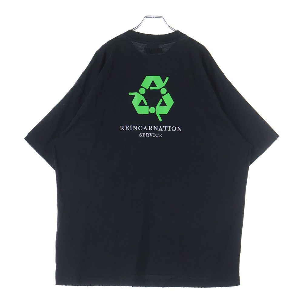 VETEMENTS (ヴェトモン) 23SS Not Doing T-Shirt ダメージ加工 ロゴ