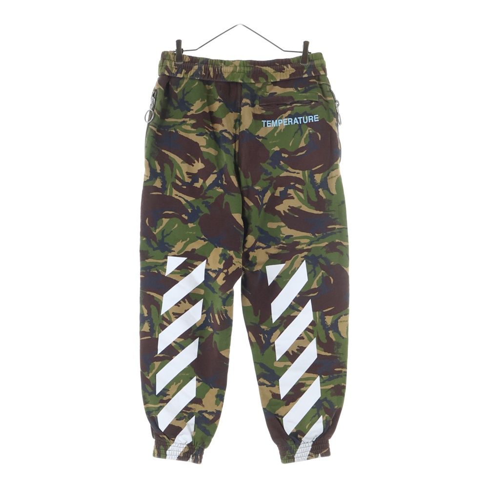 OFF WHITE オフホワイト 18 SS Camouflage Sweatpants カモフラージュ 迷彩スウェットパンツ カーキ