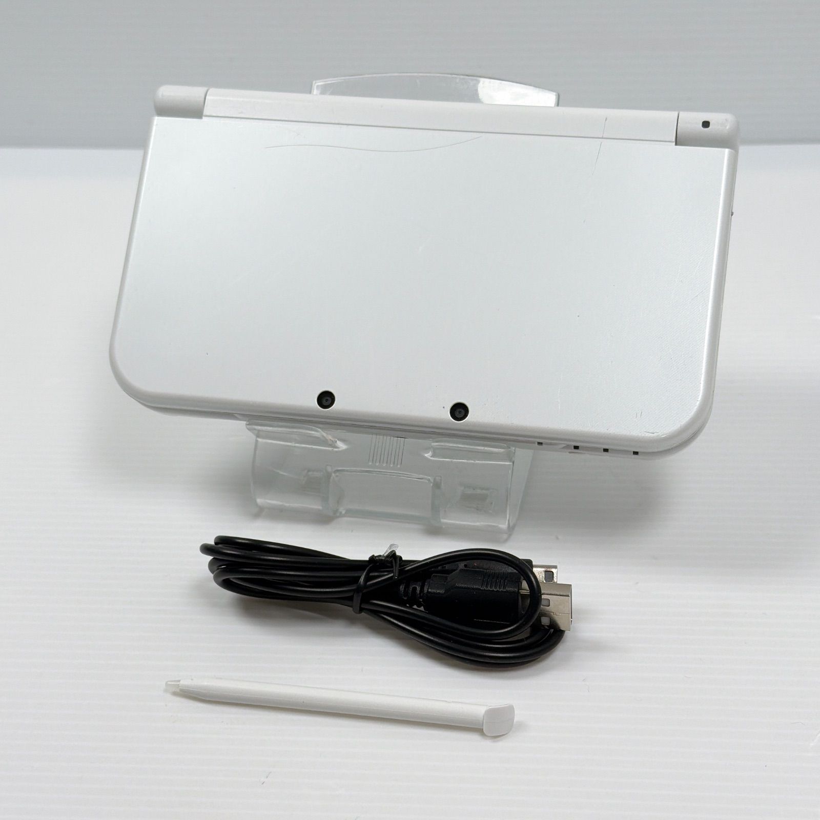 New ニンテンドー 3DSLL パールホワイト 上画面IPS液晶 遊べるセット