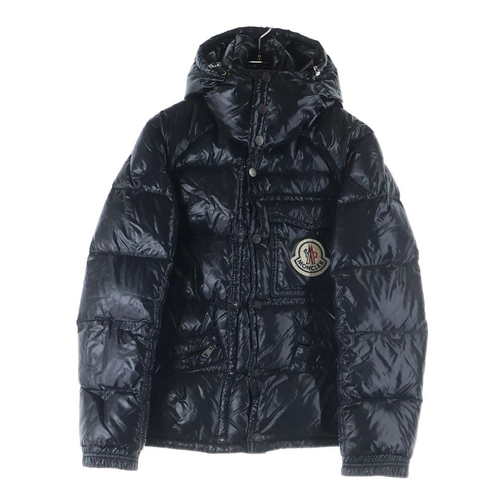 MONCLER モンクレール K 2 胸ロゴワッペン ボタンフライ ダウンジャケット ブラック 41303 60 68950