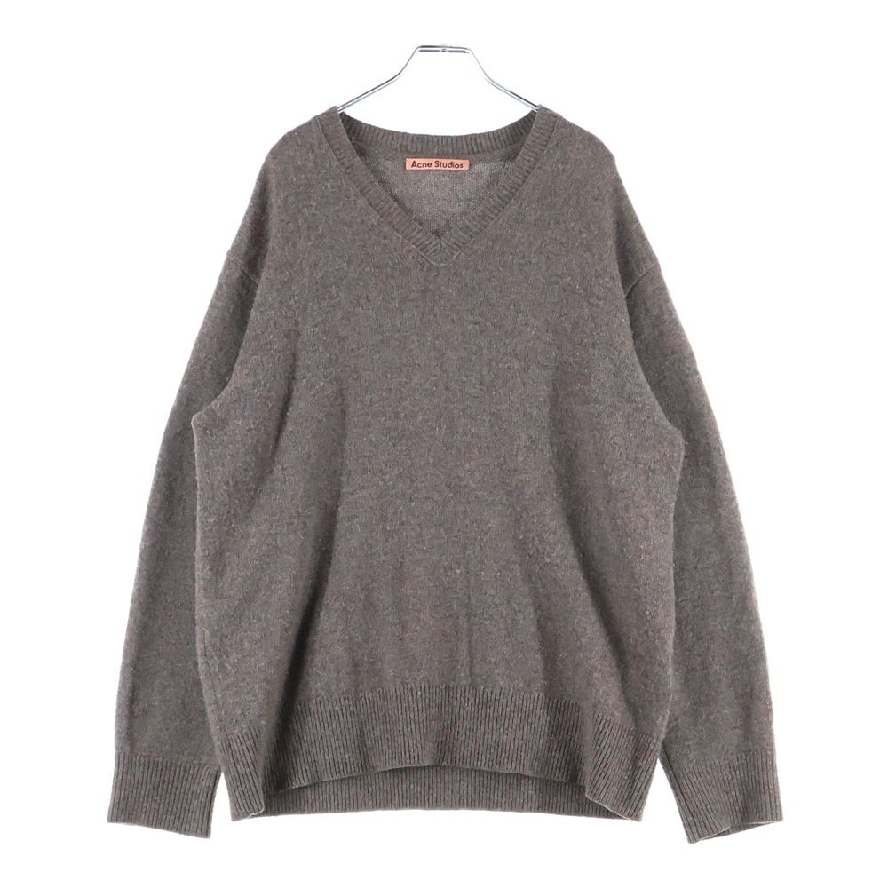 Acne Studios アクネ ストゥディオズ V NECK KNIT SWEATER FN MN Vネックニットセーター グレー