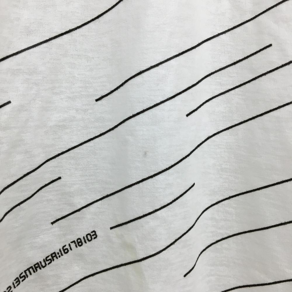 美品】ニューバランスゴルフ ジップパーカー 白×黒 ロゴ総柄 斜め