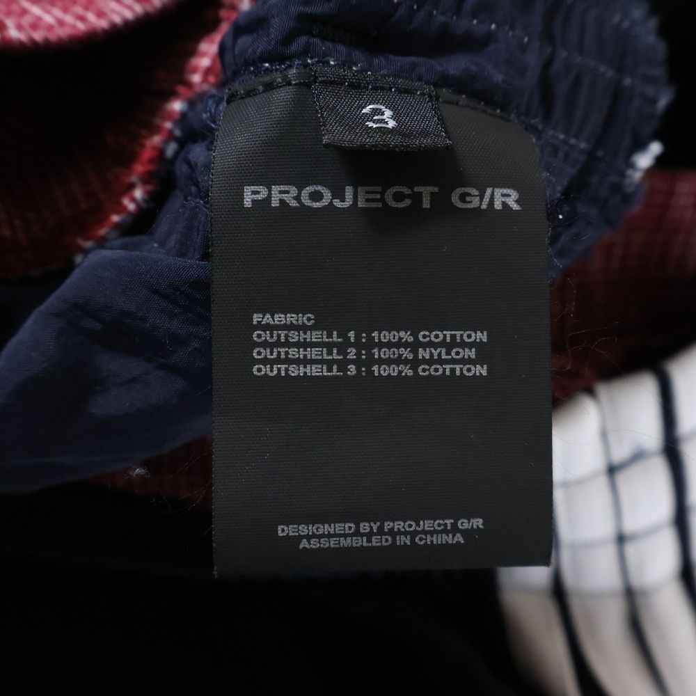  PROJECT G R プロジェクトジーアール 3 LAYERED SWEATPANTS レイヤードスウェットパンツ ブラック その他 メンズ