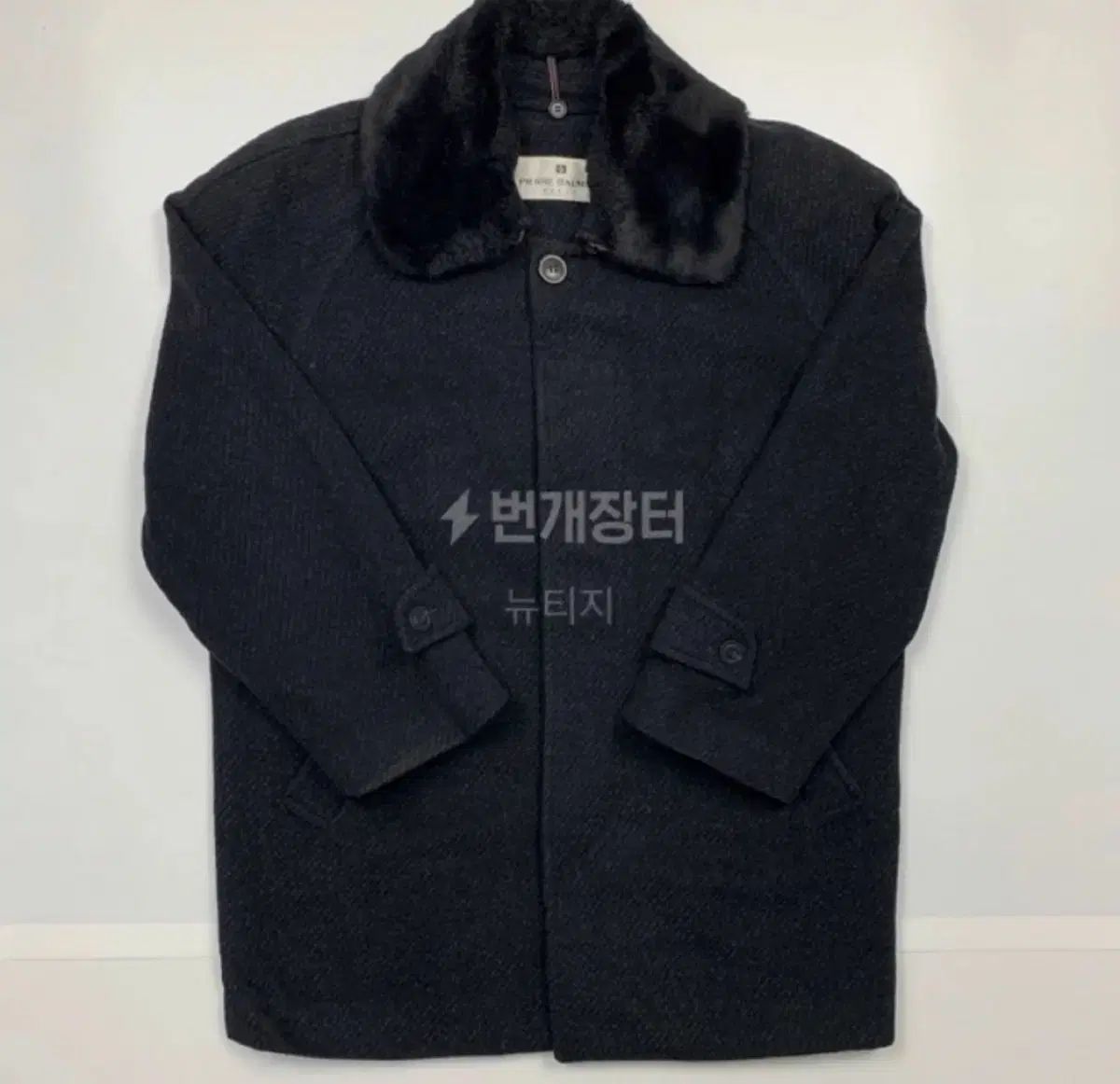 BALMAIN ヴィンテージ バルマン ウール ハーフコート WOOL