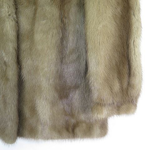 サガミンク SAGA MINK 銀サガ ミンク ファー ハーフコート 毛皮 F