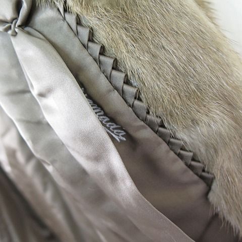 サガミンク SAGA MINK 銀サガ ミンク ファー ハーフコート 毛皮 F