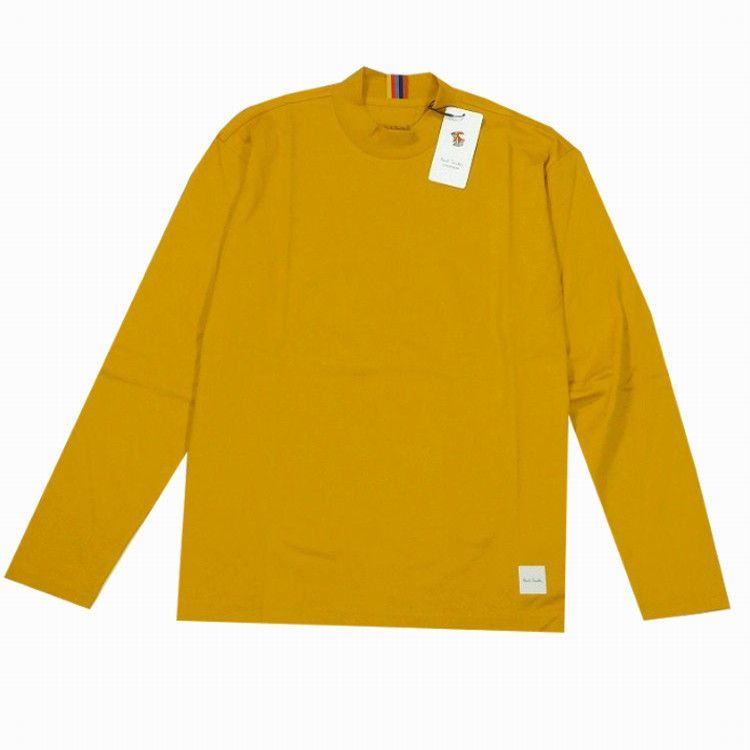 新品 ポールスミス モックネック 長袖カットソー M イエロー 