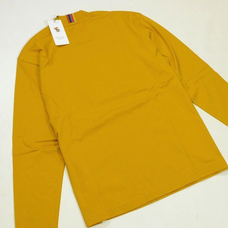 新品 ポールスミス モックネック 長袖カットソー M イエロー 