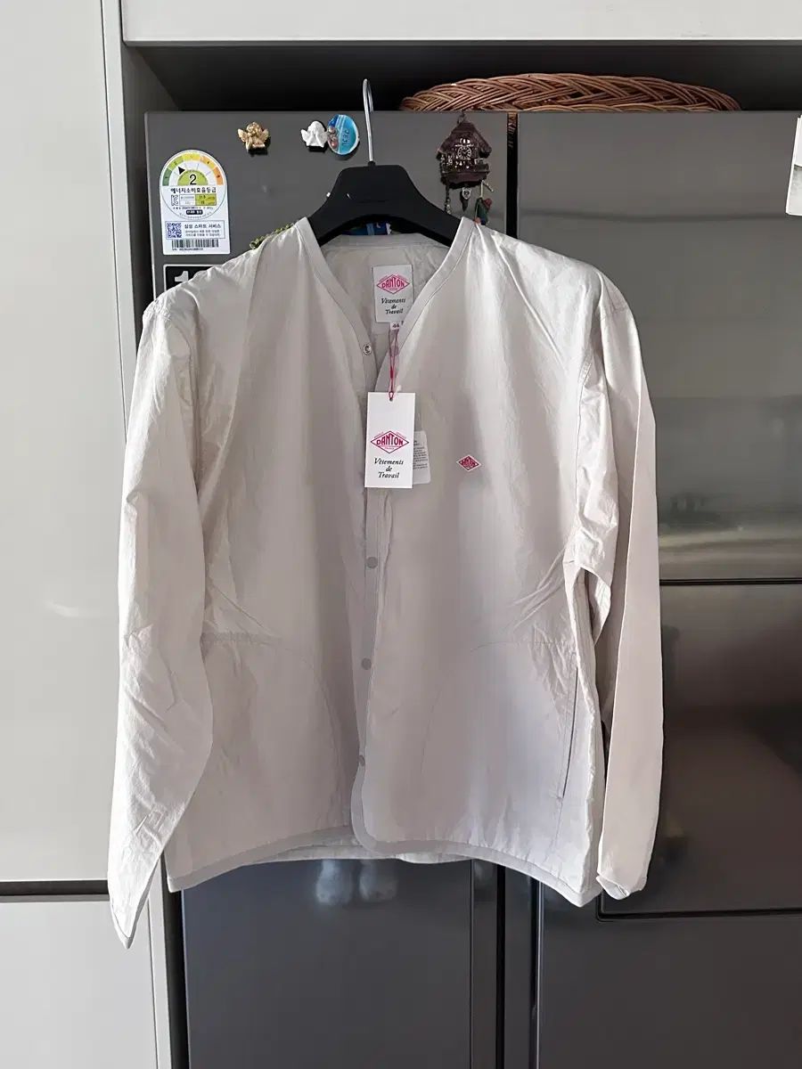 44 ダントン シャツカーディガン ライトグレー