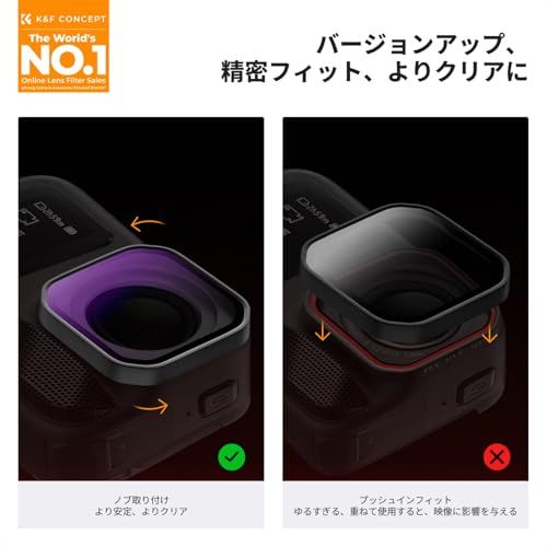 K F Concept Insta360 Ace pro2 フィルターセット PL ND8 ND16 ND32 NDフィルター PLフィルター 偏光フィルター 高透過率 減光量調整 反射除去 28層ナノコーティング 撥水防汚 装着簡単 cb33e3e8