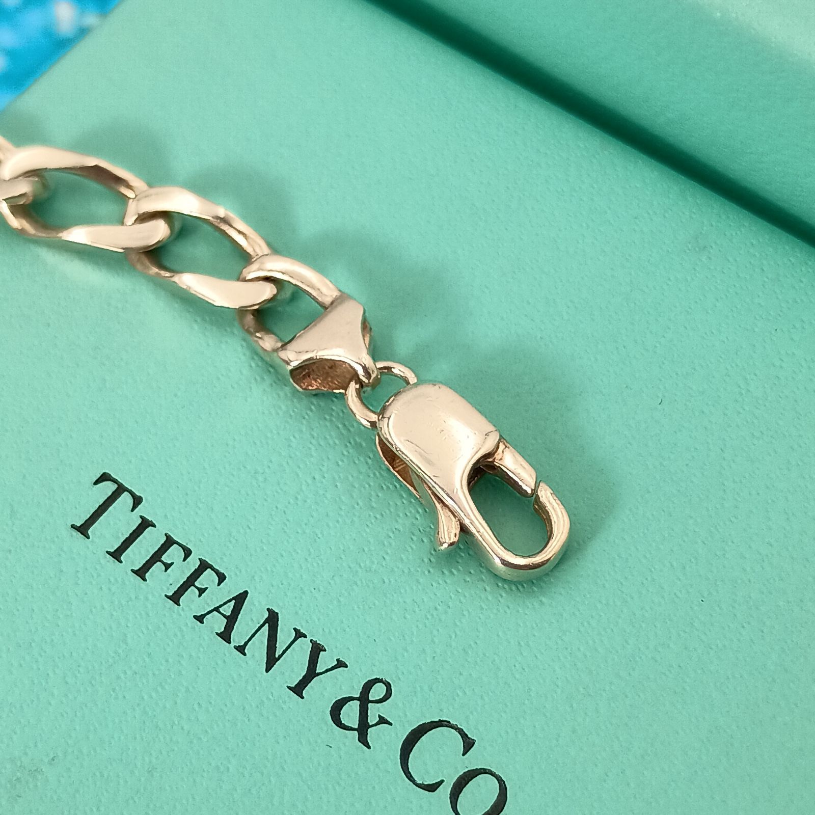 TIFFANY&Co. ティファニー フィガロチェーン 喜平 ブレスレット メンズ